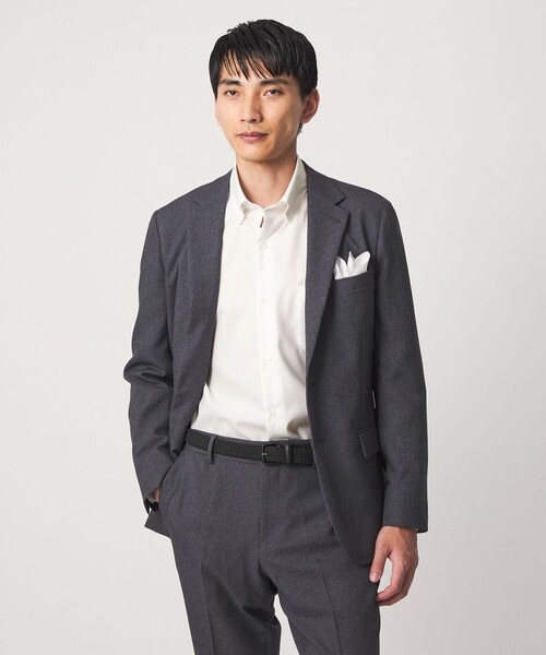 green label relaxing(グリーンレーベルリラクシング)の「エブリット コットンオックス ソリッド スナップ ボタンダウン シャツ -イージーアイロン-(ビジネスシャツ・メンズ・ホワイト/ベージュ/コバルトブルー・M/L/S/XL)」の6枚目の写真