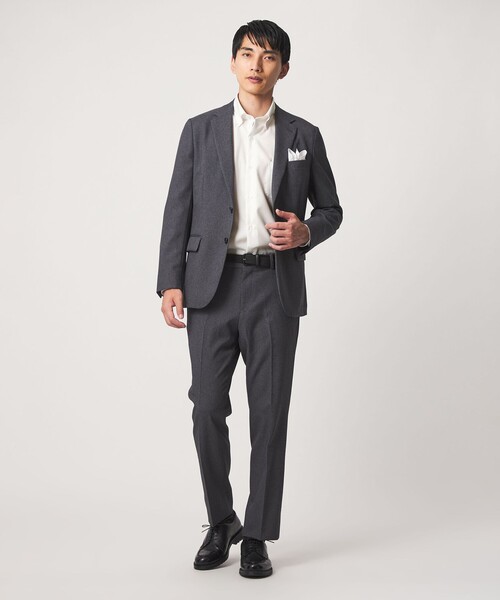 green label relaxing(グリーンレーベルリラクシング)の「エブリット コットンオックス ソリッド スナップ ボタンダウン シャツ -イージーアイロン-(ビジネスシャツ・メンズ・ホワイト/ベージュ/コバルトブルー・M/L/S/XL)」の7枚目の写真