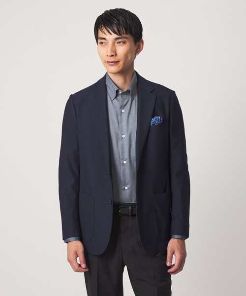 green label relaxing(グリーンレーベルリラクシング)の「エブリット コットンオックス ソリッド スナップ ボタンダウン シャツ -イージーアイロン-(ビジネスシャツ・メンズ・ホワイト/ベージュ/コバルトブルー・M/L/S/XL)」の8枚目の写真