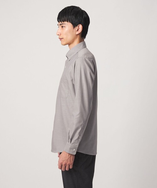 green label relaxing(グリーンレーベルリラクシング)の「エブリット コットンオックス ソリッド スナップ ボタンダウン シャツ -イージーアイロン-(ビジネスシャツ・メンズ・ホワイト/ベージュ/コバルトブルー・M/L/S/XL)」の11枚目の写真
