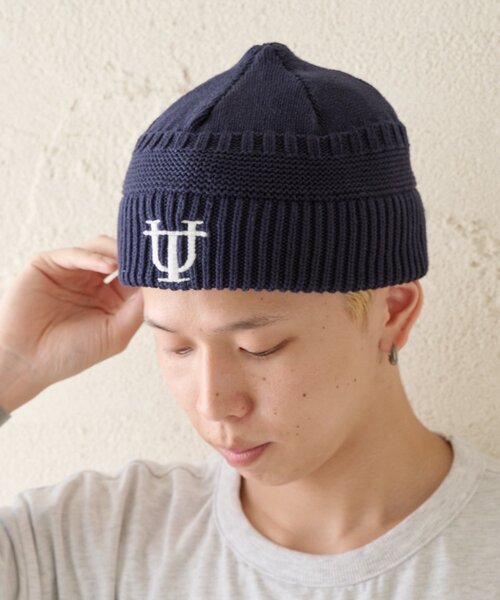 CIAOPANIC TYPY（チャオパニックティピー）の「UNITITLESロゴニットビーニー（ニットキャップ/ビーニー・メンズ・ブラック/ネイビー・ONE SIZE）」の5枚目の写真