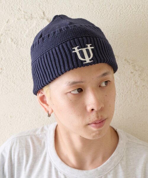 CIAOPANIC TYPY（チャオパニックティピー）の「UNITITLESロゴニットビーニー（ニットキャップ/ビーニー・メンズ・ブラック/ネイビー・ONE SIZE）」の6枚目の写真