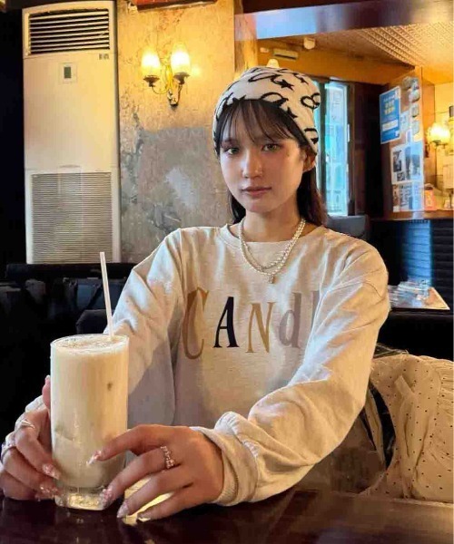 AS KNOW AS plus（アズノゥアズプラス）の「☆オーバーサイズ フロッキープリントアソートロンT【UNISEX ITEM】（Tシャツ/カットソー・レディース・ブラウン/オートミール/チャコール/キナリ・FREE）」の14枚目の写真