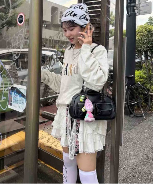 AS KNOW AS plus（アズノゥアズプラス）の「☆オーバーサイズ フロッキープリントアソートロンT【UNISEX ITEM】（Tシャツ/カットソー・レディース・ブラウン/オートミール/チャコール/キナリ・FREE）」の20枚目の写真