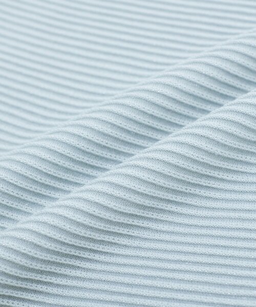 INDIVI(インディヴィ)の「【ウール混/体型カバー】ラメガーター編み Vネックニット(ニット/セーター・レディース・ライトブルー/ピンク/イエロー系その他/ライトグレー/オフホワイト/ネイビー・13/05/38/34/15 )」の12枚目の写真