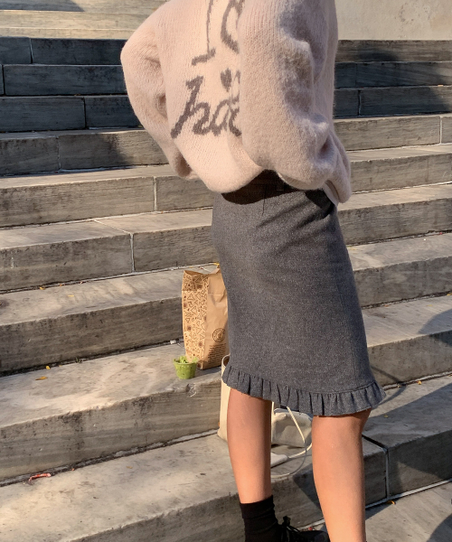 haag(ヘイグ)の「a ruffle skirt (grey)(スカート・レディース・その他・MEDIUM/SMALL)」の11枚目の写真