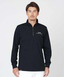 【PING APPAREL】ストレッチワッフルハーフジップカットソー (MENS)