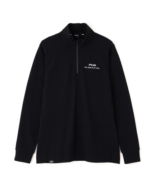 PING（ピン）の「【PING APPAREL】ストレッチワッフルハーフジップカットソー (MENS)（スウェット・メンズ・ブラック/ホワイト/カーキ・L/LL/M/LL1/S）」の18枚目の写真