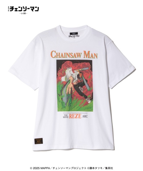 glamb(グラム)の「Chainsaw Man T-shirt / チェンソーマン Tシャツ(Tシャツ/カットソー・メンズ・ホワイト/ブラック・M/L/XL)」の3枚目の写真