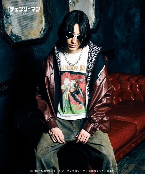 glamb(グラム)の「Chainsaw Man T-shirt / チェンソーマン Tシャツ(Tシャツ/カットソー・メンズ・ホワイト/ブラック・M/L/XL)」の8枚目の写真