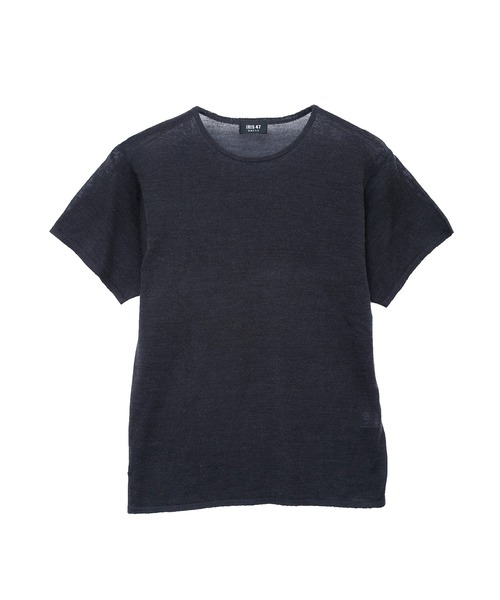 IRIS47（イリスフォーセブン）の「【IRIS 47】bare cashmere T-shirt/ベア カシミヤ ティーシャツ dress39（Tシャツ/カットソー・レディース・ダークグレー/ブラック/ホワイト・FREE）」の4枚目の写真