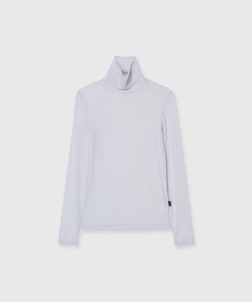 anuans(アニュアンス)の「シルクブレンドシアーカットトップス(Tシャツ/カットソー・レディース・ホワイト/ベージュ/ラベンダー/ブラック・FREE)」の4枚目の写真