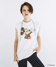 WCJ（ダブルシージェイ）の「Disney/ビジューノースリーブTEE（シャツ/ブラウス）」