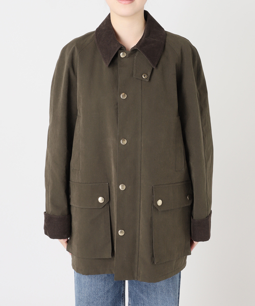 DUNST（ダンスト）の「DUNST/ダンスト UNISEX WAXED COTTON HUNTING JACKET ジャケット（その他アウター・レディース・カーキ・SMALL）」の9枚目の写真