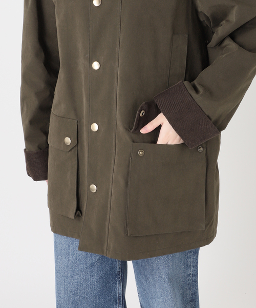 DUNST（ダンスト）の「DUNST/ダンスト UNISEX WAXED COTTON HUNTING JACKET ジャケット（その他アウター・レディース・カーキ・SMALL）」の14枚目の写真