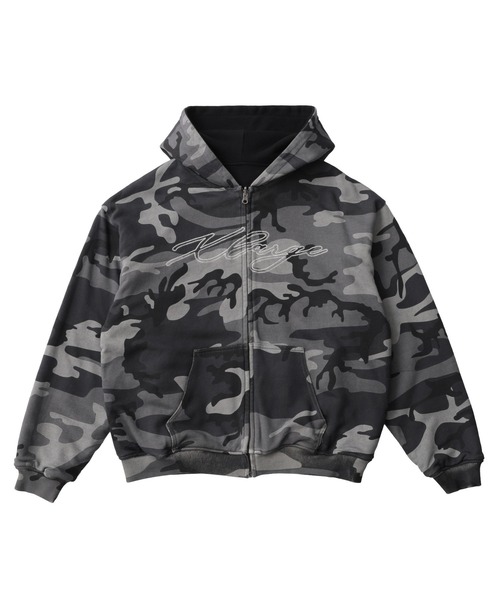 XLARGE(エクストララージ)の「REVERSIBLE CAMO ZIP HOODED SWEATSHIRT(パーカー・メンズ・オレンジ/ブラック・XL/L/M/S)」の21枚目の写真