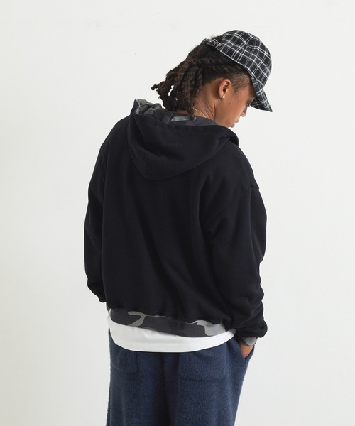 XLARGE(エクストララージ)の「REVERSIBLE CAMO ZIP HOODED SWEATSHIRT(パーカー・メンズ・オレンジ/ブラック・XL/L/M/S)」の13枚目の写真