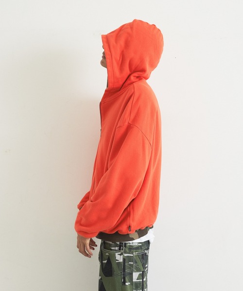 XLARGE(エクストララージ)の「REVERSIBLE CAMO ZIP HOODED SWEATSHIRT(パーカー・メンズ・オレンジ/ブラック・XL/L/M/S)」の5枚目の写真