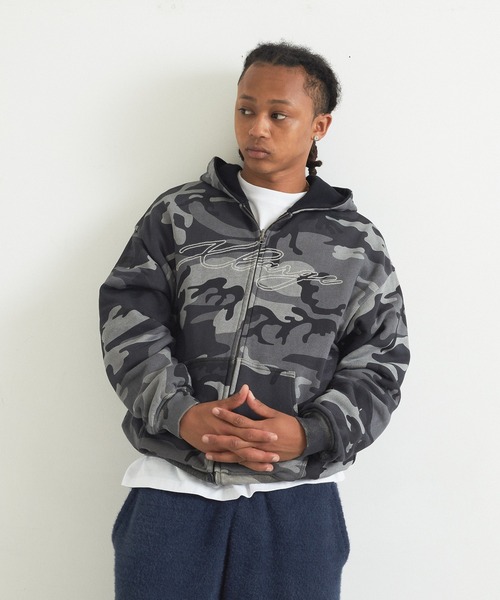XLARGE(エクストララージ)の「REVERSIBLE CAMO ZIP HOODED SWEATSHIRT(パーカー・メンズ・オレンジ/ブラック・XL/L/M/S)」の15枚目の写真