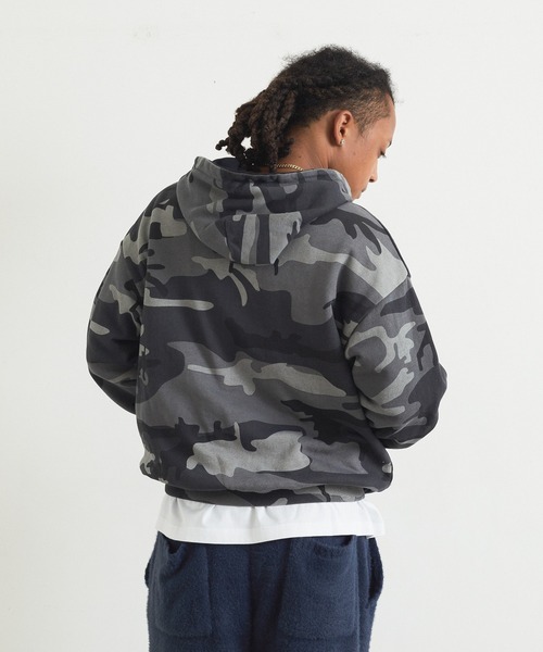 XLARGE(エクストララージ)の「REVERSIBLE CAMO ZIP HOODED SWEATSHIRT(パーカー・メンズ・オレンジ/ブラック・XL/L/M/S)」の17枚目の写真