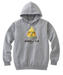 Moftique（モフティック） プルパーカー スウェット 裏毛 オカメインコ 鳥 ペット アニマル プリント トップス メンズ ユニセックス
