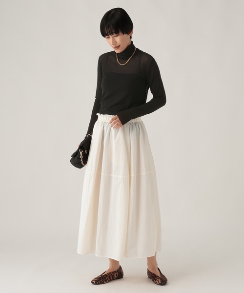 Elura(エルーラ)の「シアチュールハイネックプルオーバー/1078548(Tシャツ/カットソー・レディース・ブラック/レッド/オフホワイト・FREE)」の13枚目の写真