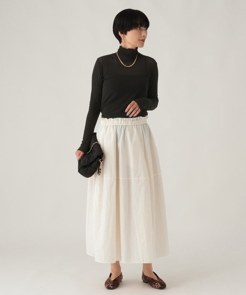 Elura(エルーラ)の「シアチュールハイネックプルオーバー/1078548(Tシャツ/カットソー・レディース・ブラック/レッド/オフホワイト・FREE)」の14枚目の写真