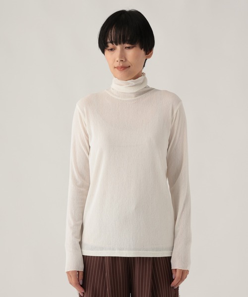 Elura(エルーラ)の「シアチュールハイネックプルオーバー/1078548(Tシャツ/カットソー・レディース・ブラック/レッド/オフホワイト・FREE)」の20枚目の写真