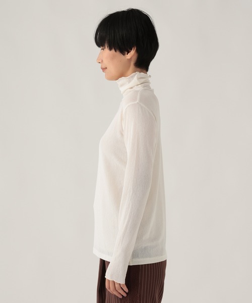 Elura(エルーラ)の「シアチュールハイネックプルオーバー/1078548(Tシャツ/カットソー・レディース・ブラック/レッド/オフホワイト・FREE)」の21枚目の写真