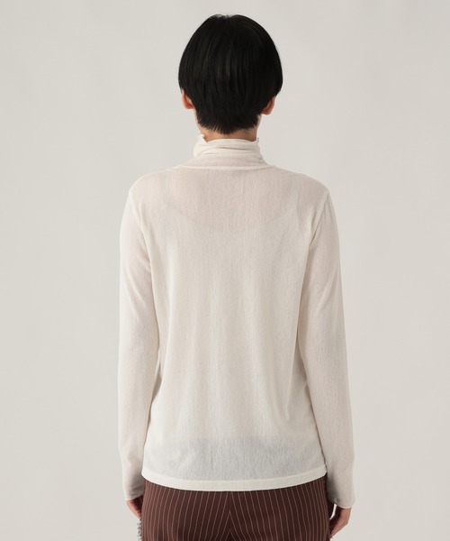Elura(エルーラ)の「シアチュールハイネックプルオーバー/1078548(Tシャツ/カットソー・レディース・ブラック/レッド/オフホワイト・FREE)」の22枚目の写真
