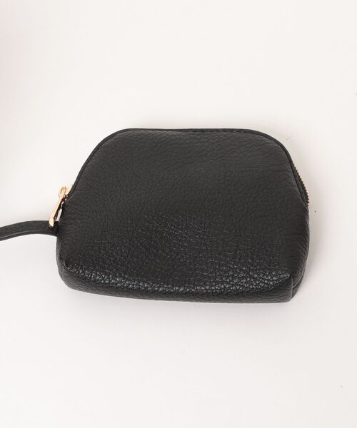 cache cache(カシュ カシュ)の「カシュカシュ cachecache / ヒネリベルトソフト合皮ポーチ付ミニトートバッグ(トートバッグ・レディース・ブラック/アイボリー/ベージュ系その他・FREE)」の7枚目の写真