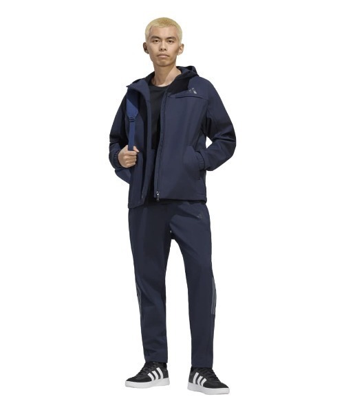 adidas（アディダス）の「アディダス adidas マストハブ 3層構造 フリース裏地 オープンヘムパンツ（その他パンツ・メンズ・ネイビー/オリーブ/ブラック・S/L/M/LL/3L）」の7枚目の写真
