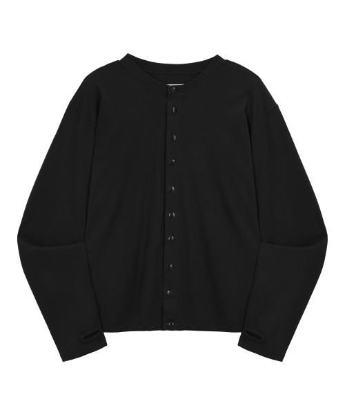 ENDOOR(エンドア)の「CADENCE フィンガーホールカーディガン(ブラック)(カーディガン/ボレロ・レディース・ブラック・LARGE/MEDIUM)」の8枚目の写真