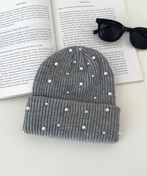 prose verse（プロズヴェール）の「ランダムパールニットキャップ（キャップ）」