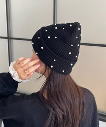 prose verse（プロズヴェール）の「ランダムパールニットキャップ（キャップ）」