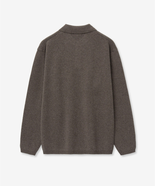 TNGT（ティーエヌジーティー）の「Cashmere Blended Essential Polo Knit Top (Brown) TNSW6F110W2（ニット/セーター・レディース・その他・100/105/110/95）」の3枚目の写真