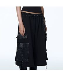 71TO96（チル ハナ トゥ グユク）の「Hanbok Fabric Cargo Bermuda Pants (Black)（その他パンツ）」