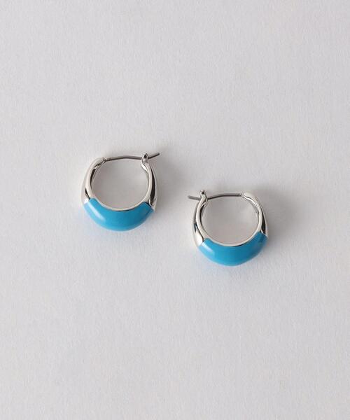 BEAUTY&YOUTH UNITED ARROWS（ビューティーアンドユースユナイテッドアローズ）の「BY メタル&カラーコンビ ピアス（ピアス（両耳用）・レディース・ゴールド/イエロー/コバルトブルー/ライラック・FREE）」の2枚目の写真