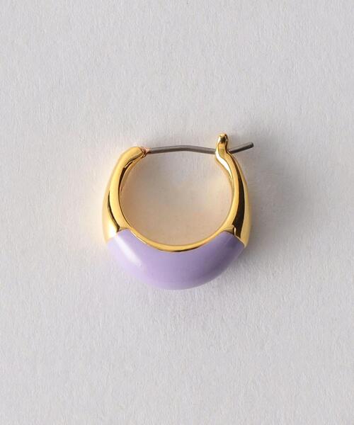 BEAUTY&YOUTH UNITED ARROWS（ビューティーアンドユースユナイテッドアローズ）の「BY メタル&カラーコンビ ピアス（ピアス（両耳用）・レディース・ゴールド/イエロー/コバルトブルー/ライラック・FREE）」の5枚目の写真