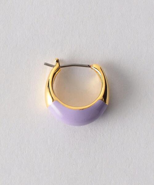 BEAUTY&YOUTH UNITED ARROWS（ビューティーアンドユースユナイテッドアローズ）の「BY メタル&カラーコンビ ピアス（ピアス（両耳用）・レディース・ゴールド/イエロー/コバルトブルー/ライラック・FREE）」の6枚目の写真