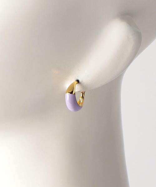 BEAUTY&YOUTH UNITED ARROWS（ビューティーアンドユースユナイテッドアローズ）の「BY メタル&カラーコンビ ピアス（ピアス（両耳用）・レディース・ゴールド/イエロー/コバルトブルー/ライラック・FREE）」の9枚目の写真