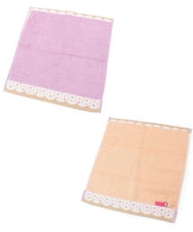 ドットスカラップハンドタオル