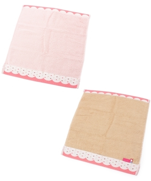 grove（グローブ）の「ドットスカラップハンドタオル（その他小物・レディース・パープル/ブルー/ピンク・00）」の3枚目の写真