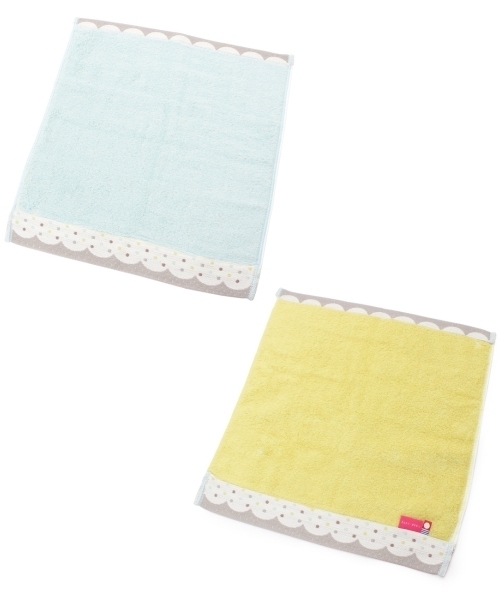 grove（グローブ）の「ドットスカラップハンドタオル（その他小物・レディース・パープル/ブルー/ピンク・00）」の2枚目の写真