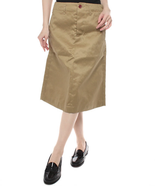 BEAMS BOY（ビームスボーイ）の「○O.尾錠 ﾁﾉ SK（スカート・レディース・ブラック/カーキ/オリーブ・0/1/2）」の3枚目の写真