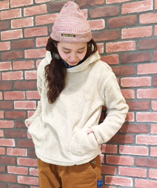 GREEN BOWL（グリーンボウル）の「GREEN BOWL Boa Parka/グリーンボウルボアパーカー（パーカー・メンズ・ベージュ/ライトベージュ/オフホワイト・38/40）」の3枚目の写真