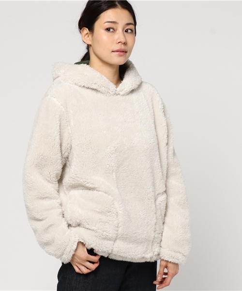 GREEN BOWL（グリーンボウル）の「GREEN BOWL Boa Parka/グリーンボウルボアパーカー（パーカー・メンズ・ベージュ/ライトベージュ/オフホワイト・38/40）」の13枚目の写真