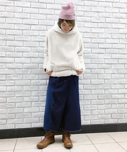 GREEN BOWL（グリーンボウル）の「GREEN BOWL Boa Parka/グリーンボウルボアパーカー（パーカー・メンズ・ベージュ/ライトベージュ/オフホワイト・38/40）」の11枚目の写真