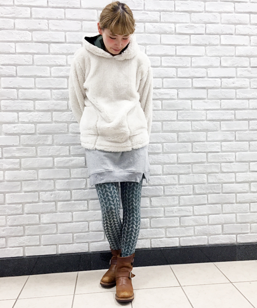 GREEN BOWL（グリーンボウル）の「GREEN BOWL Boa Parka/グリーンボウルボアパーカー（パーカー・メンズ・ベージュ/ライトベージュ/オフホワイト・38/40）」の18枚目の写真