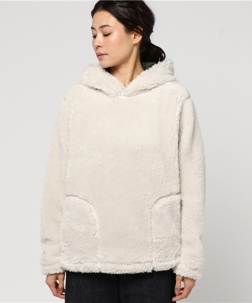 GREEN BOWL（グリーンボウル）の「GREEN BOWL Boa Parka/グリーンボウルボアパーカー（パーカー・メンズ・ベージュ/ライトベージュ/オフホワイト・38/40）」の4枚目の写真